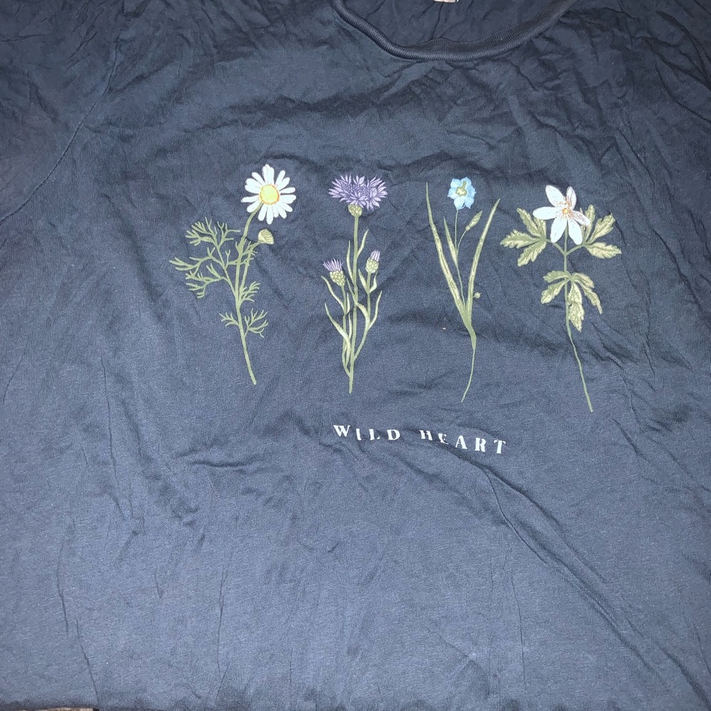 blue flower top